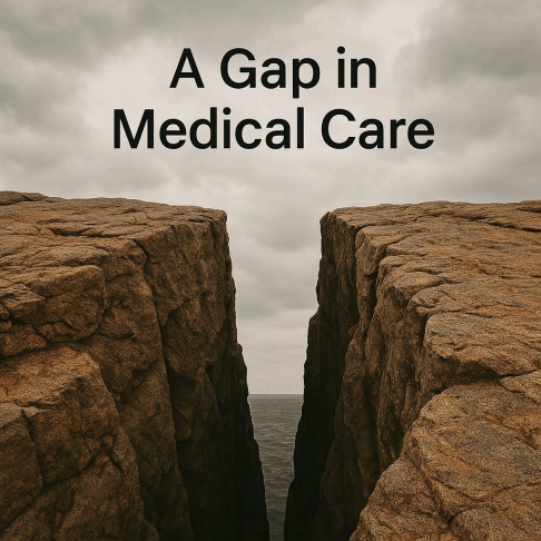 A ChatGPT 4-generated image at the request of the author- The absence of dementia rehabilitation is like standing at the edge of a vast canyon with no bridge in sight&mdash; terrifying to patients and carers alike.